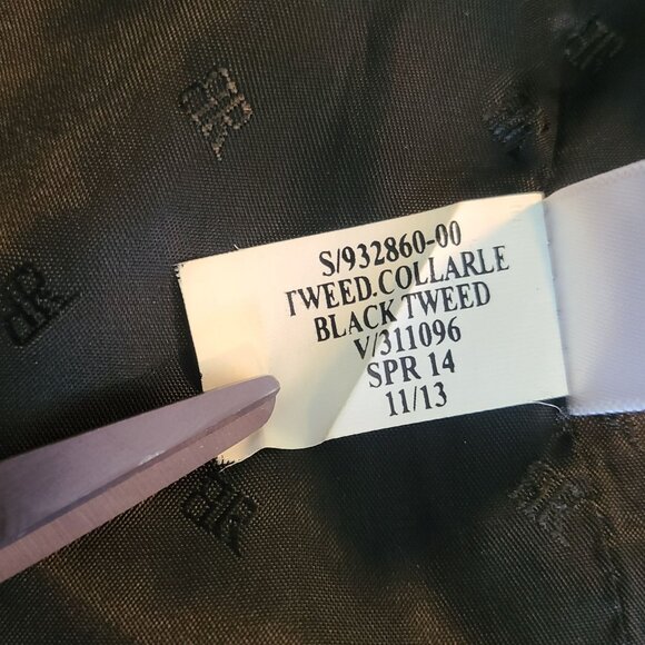 Banana Republic Women's Tweed Career Blazer Jacket Long Line Acadamia Small - Picture 9 of 11